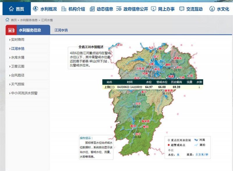 上饒水情2022.4.6