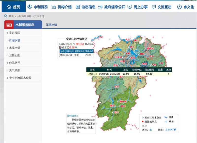 上饒水情2022.6.6