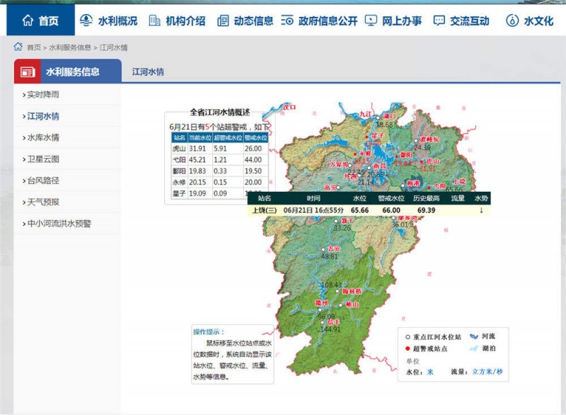 上饒水情2022.6.21