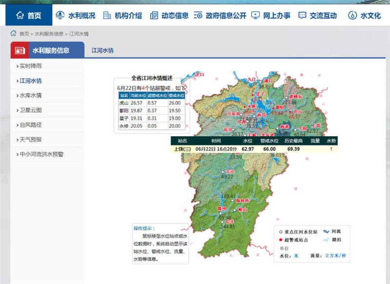 上饒水情2022.6.22